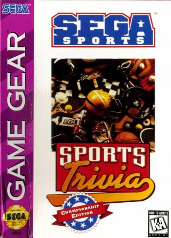 Cover Sports Trivia - Championship Edition for Game Gear
